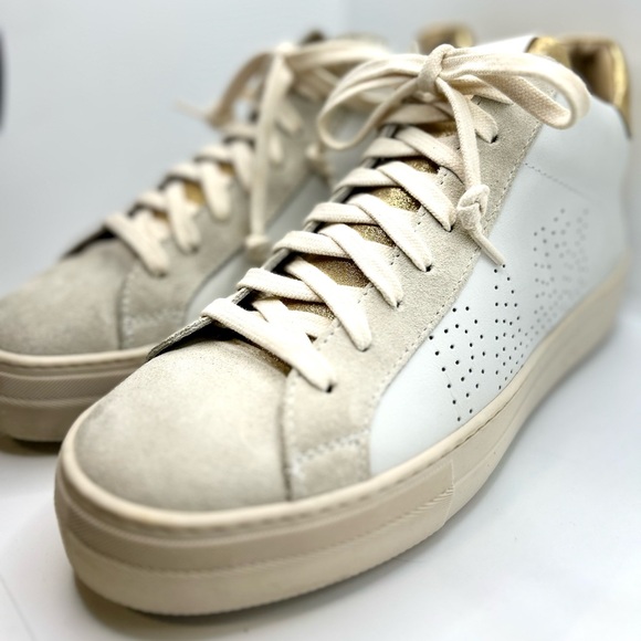 P448 Theamid Hightop Sneaker Color: Millenium/Ivory Size:EU 40 / US 9.5-10 - Picture 6 of 16